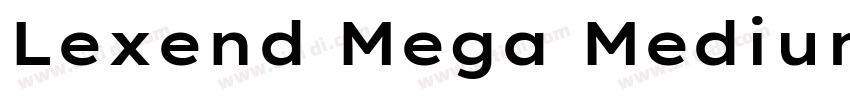 Lexend Mega Medium字体转换